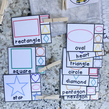 Load image into Gallery viewer, Shapes Tot School Bundle