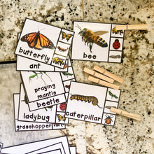 Load image into Gallery viewer, Bugs &amp; Insects Tot School Bundle
