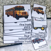 Load image into Gallery viewer, Transportation Tot School Bundle

